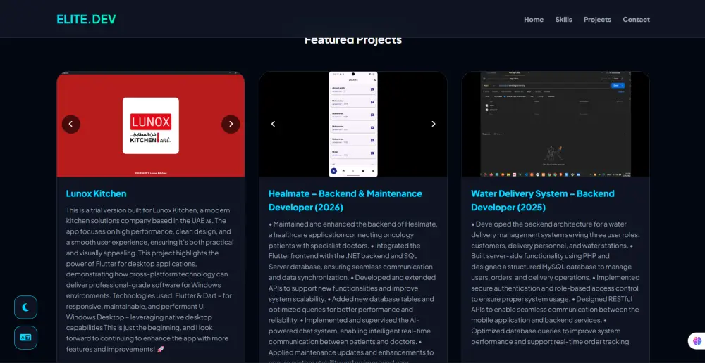 تصميم وتطوير موقع شخصي (Portfolio Website)