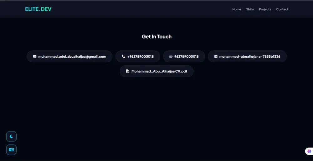 تصميم وتطوير موقع شخصي (Portfolio Website)
