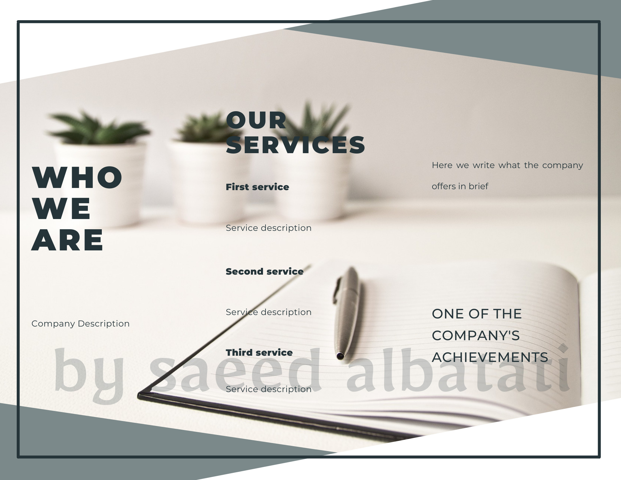 تصميم بروشورات لمواضيع مختلفة وللشركات حسب الطلب