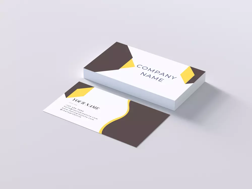 تصميم كروت عمل بألوان وبالشعار الخاص بك