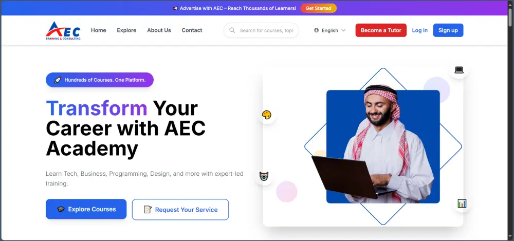 تصميم وتنفيذ صفحات الهبوط (Landing Pages)