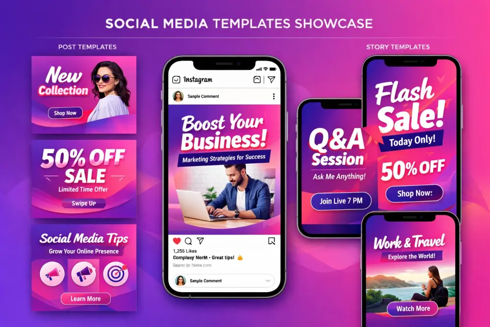 تصميم حملة تسويق السوشيال ميديا الشاملة