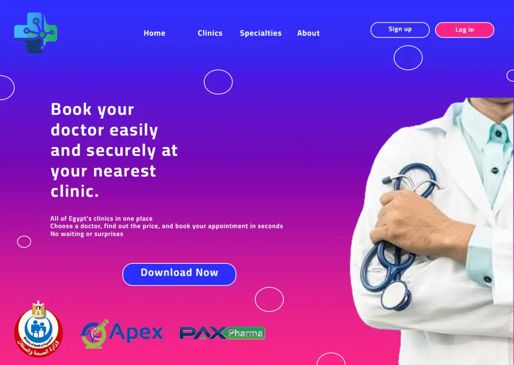 تصميم UI/UX احترافي لتطبيقات طبية (حجز دكاترة)
