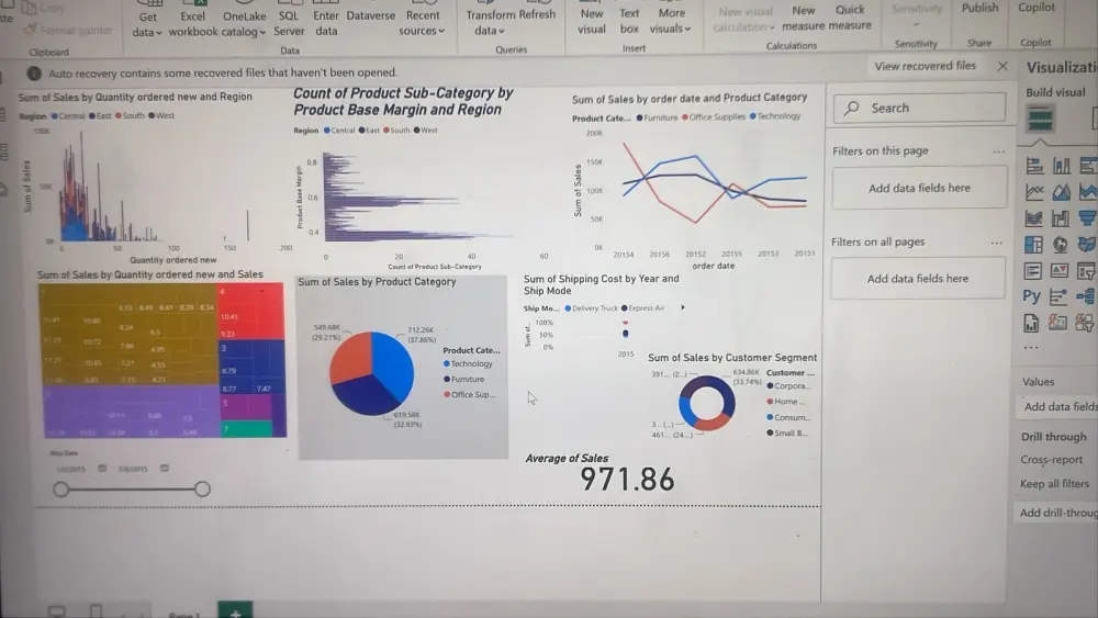 تصميم داشبورد تفاعلي احترافي باستخدام Power Bi