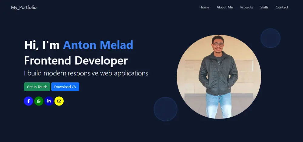 تصميم موقع Portfolio احترافي متجاوب يعرض أعمالك بشكل جذاب