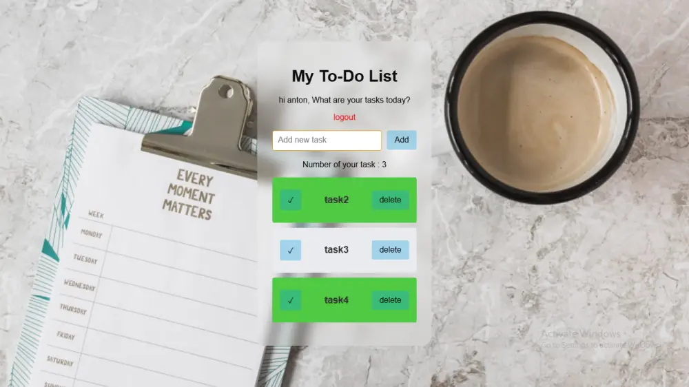 تصميم موقع To-Do List احترافي لإدارة المهام بسهولة