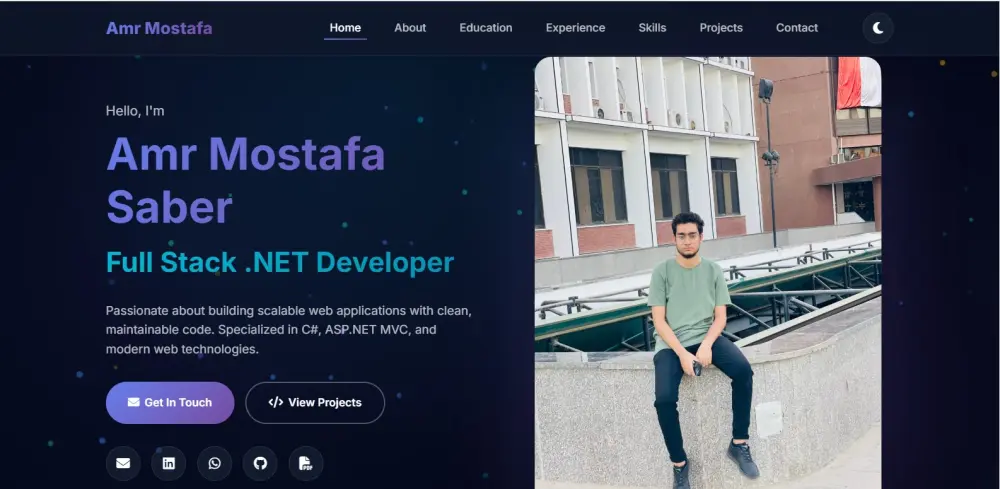 تصميم موقع portfolio  احترافي لعرض مهاراتك