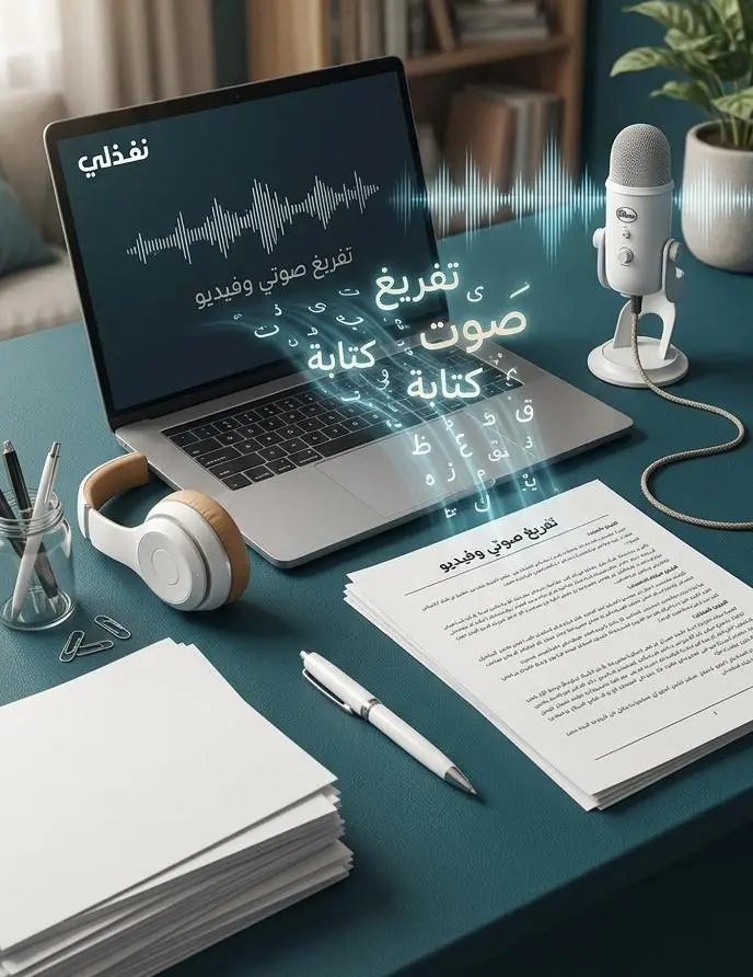 تفريغ ملفات صوتية وفيديوهات إلى نصوص وورد بدقة واحترافية