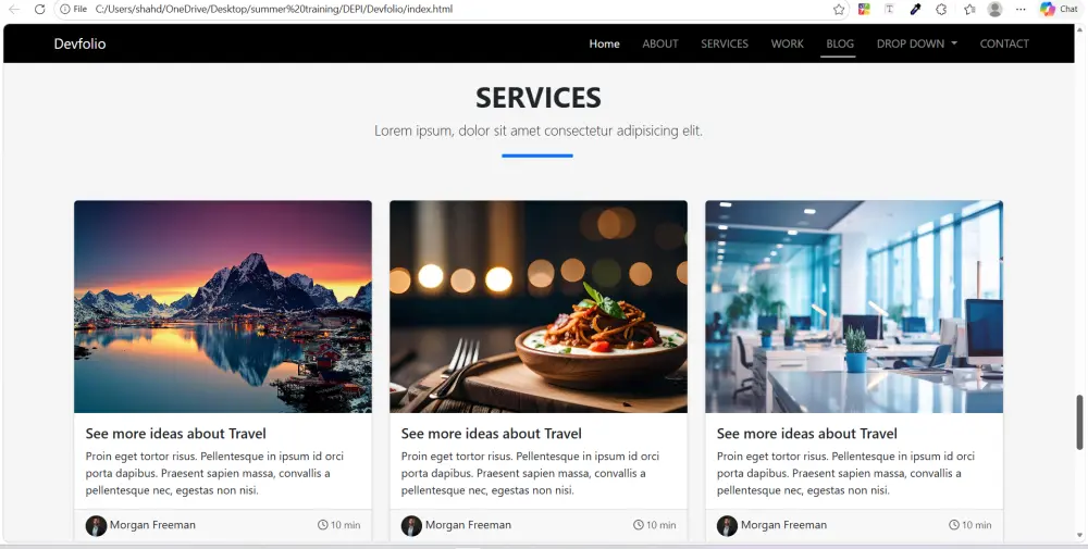 سأصمم لك موقع Portfolio شخصي احترافي لعرض أعمالك بطريقة جذابة ومتجاوبة 100%