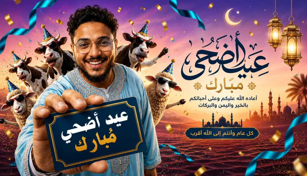 صورة تهنئة لعيد الاضحى المبارك