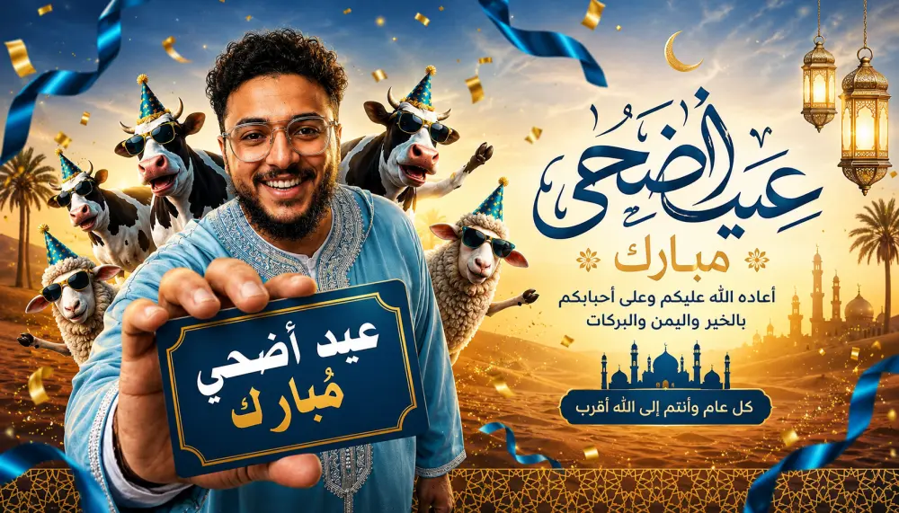 صورة تهنئة لعيد الاضحى المبارك