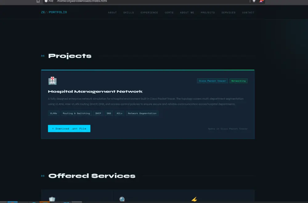تصميم وبرمجة بورتفوليو Portfolio احترافي متكامل