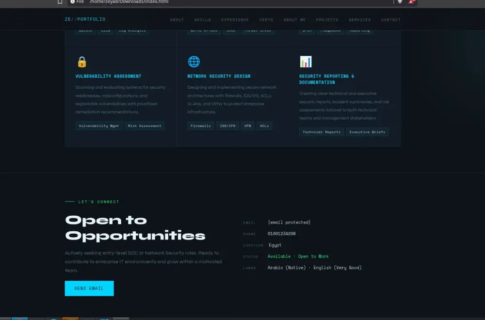 تصميم وبرمجة بورتفوليو Portfolio احترافي متكامل