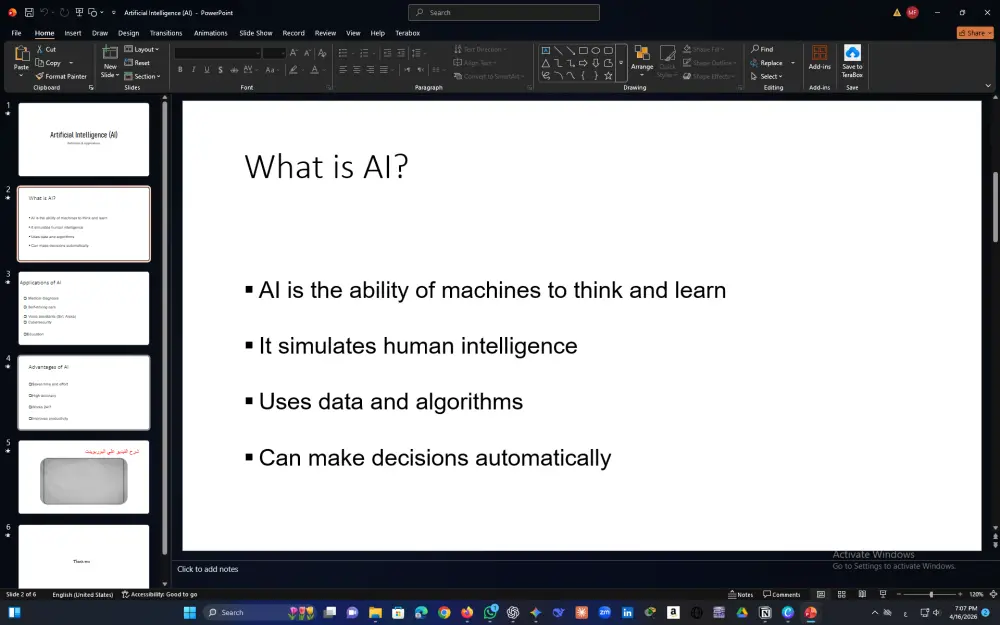 تصميم عرض PowerPoint / Canva احترافي مع صور + فيديو + Animations وانتقالات جذابة