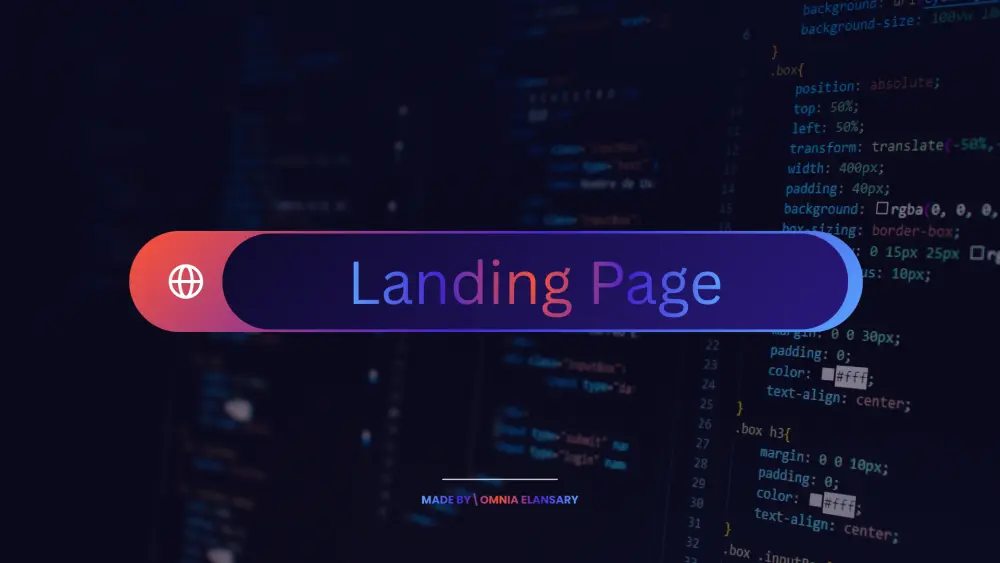 تصميم Landing Page احترافية ومتجاوبة باستخدام HTML و CSS