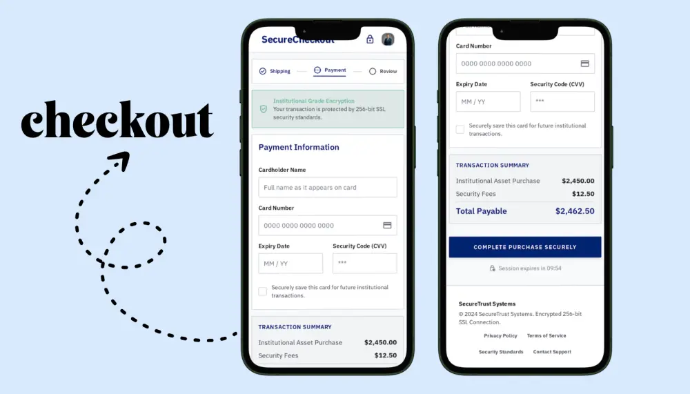 تصميم صفحة Checkout احترافية