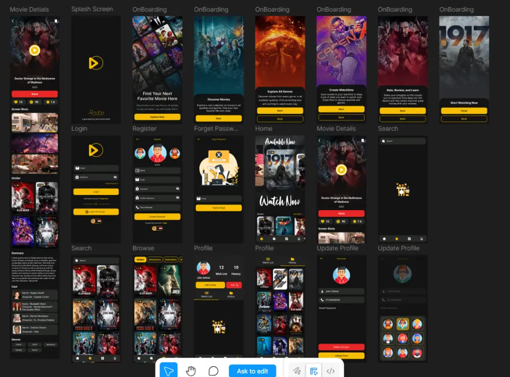 تطوير تطبيق أفلام (Movies App) احترافي باستخدام Flutter وربطه بالـ APIs