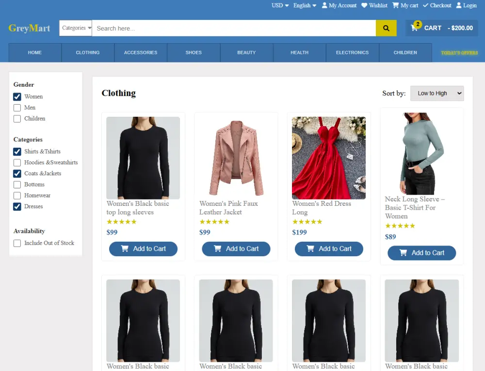 تصميم واجهة موقع Frontend