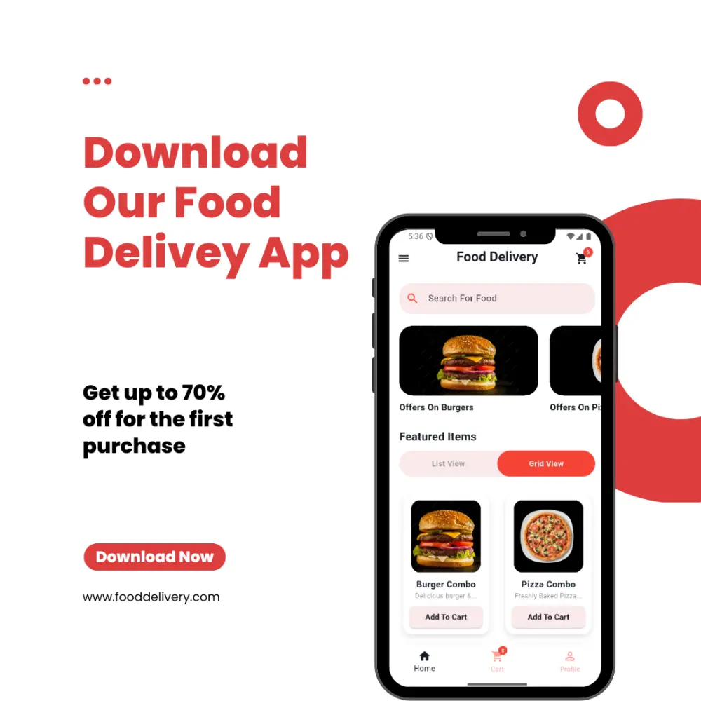 إنشاء واجهة UI لتطبيق Flutter
