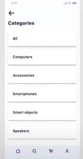 تطبيق فلاتر بسيط بواجهة مستخدم جذابه