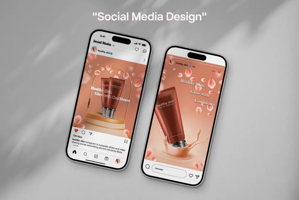 تصميم بوسترات سوشيال ميديا احترافية لمنتجاتك بجودة عالية