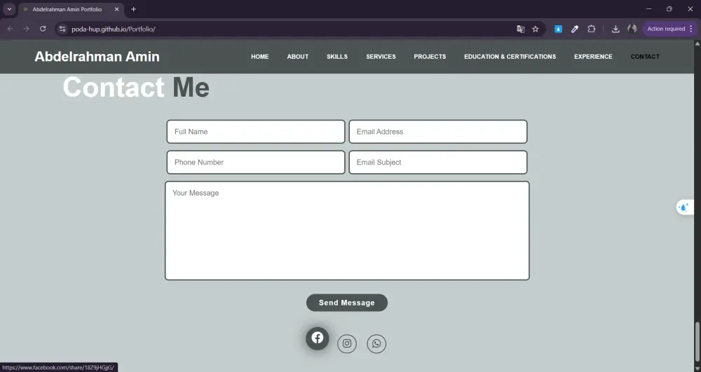 سأصمم موقع بورتفوليو احترافي ومتجاوب  Modern Responsive Portfolio Website