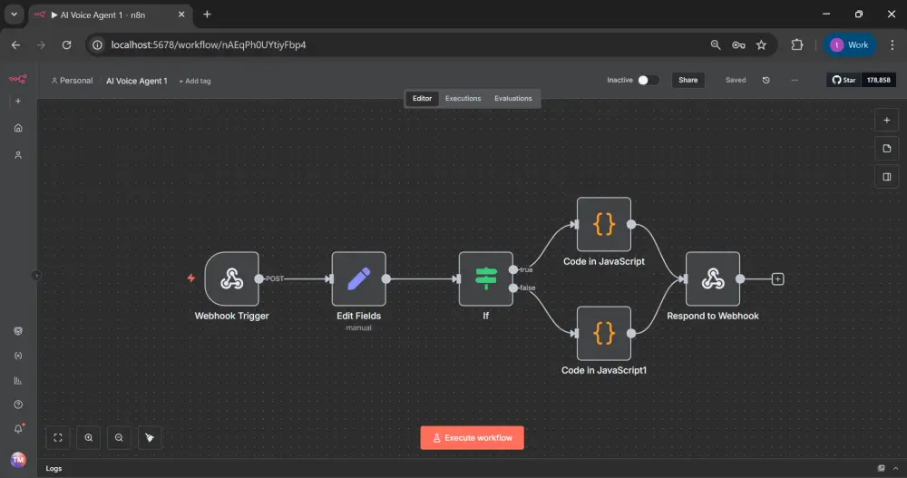 إنشاء Workflow احترافي باستخدام n8n