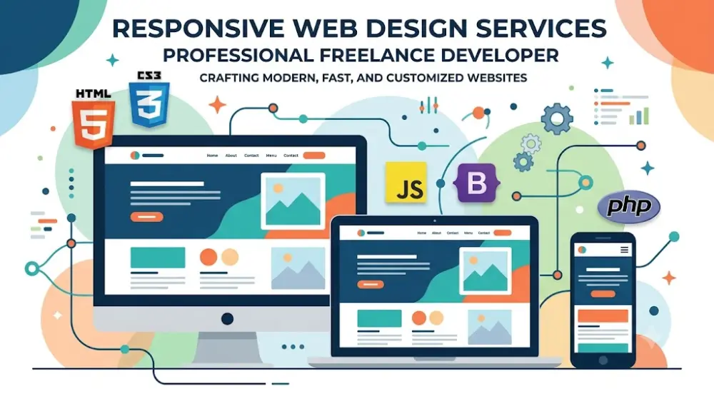 Professional & Responsive Web Design and Development (Single Page)