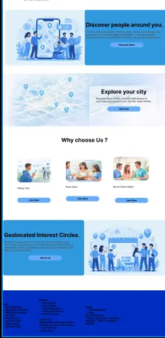تصميم صفحة هبوط landing page مستخدم احترافية