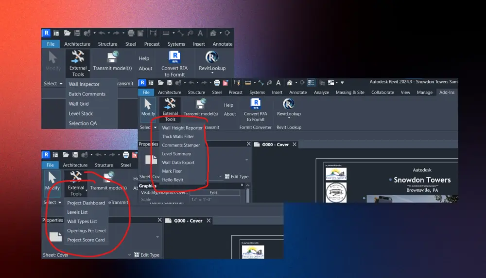 سأطور لك إضافة Revit Add-in باستخدام C# و Revit API
