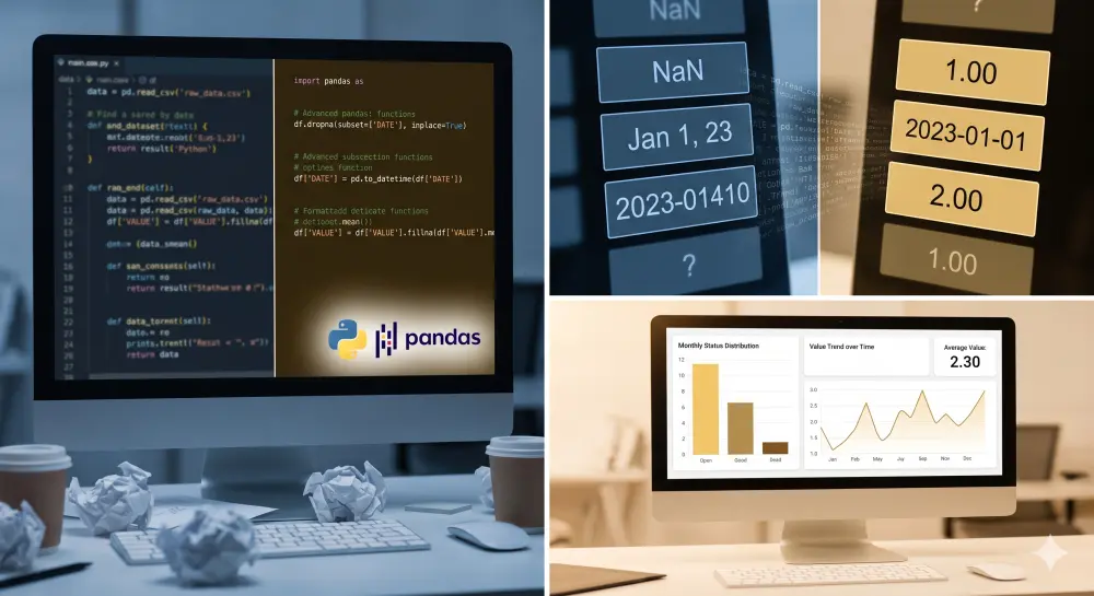 تنظيف ومعالجة البيانات (Data Cleaning) لملفات Excel وقواعد البيانات باحترافية