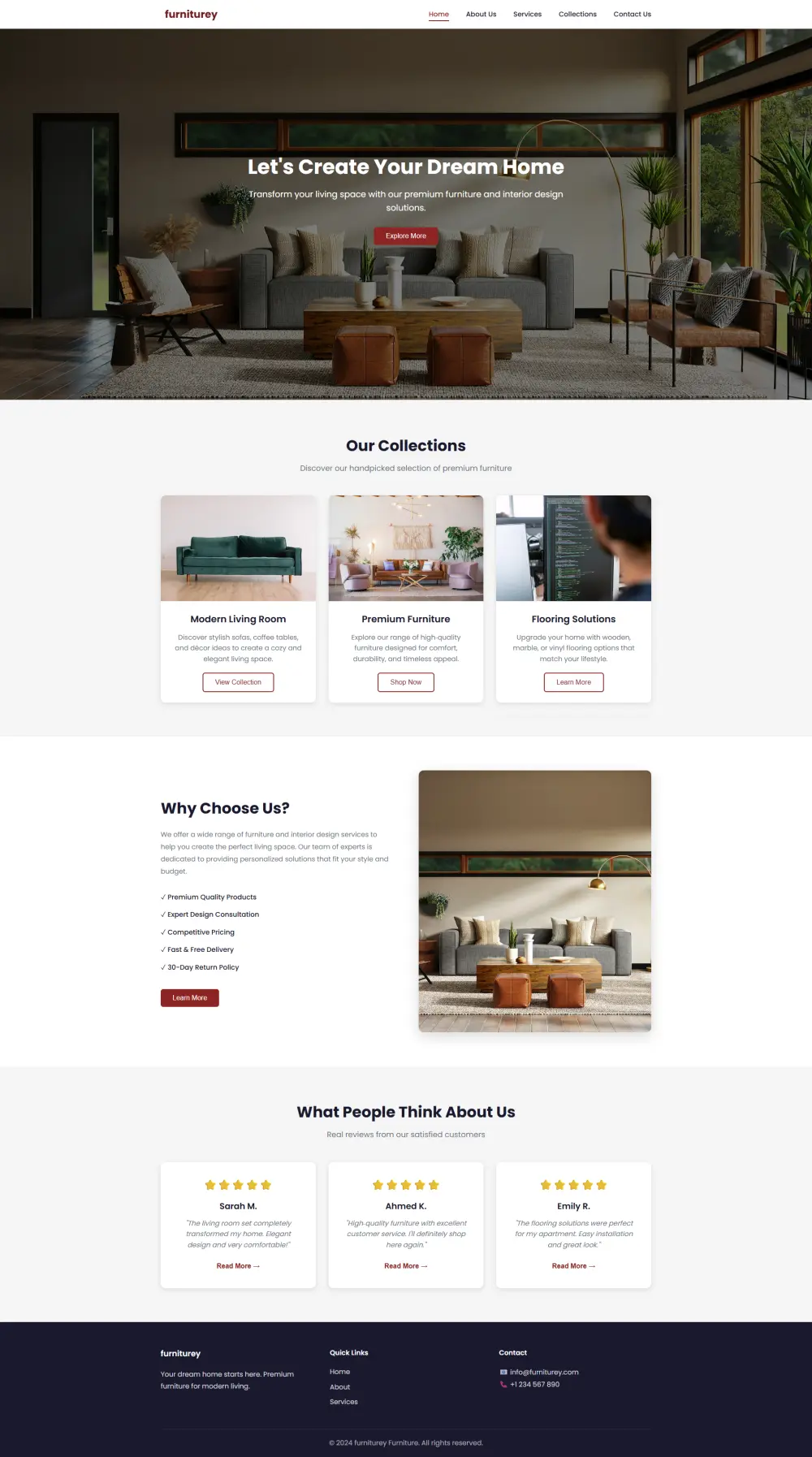 تصميم صفحة هبوط احترافية واحدة (Landing Page) متجاوبة وعصرية