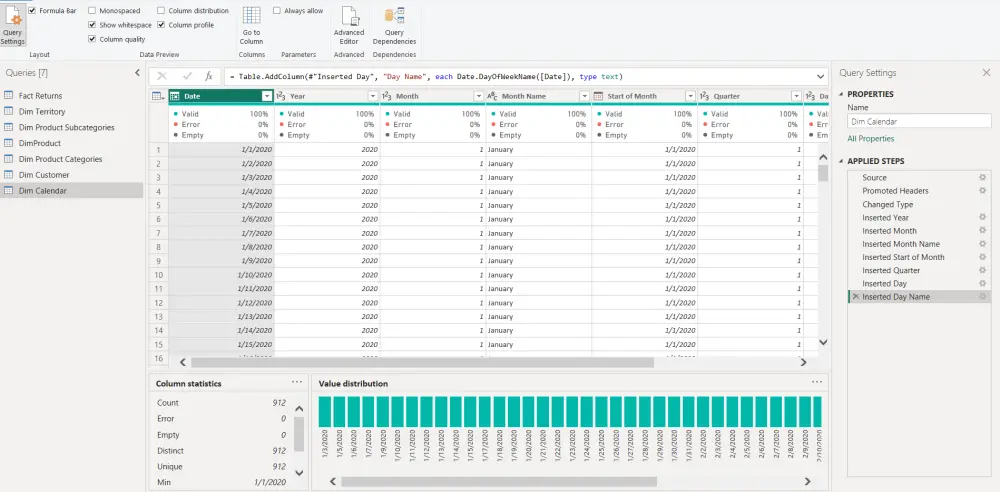 تنظيف بيانات وتحضيرها للتحليل ب Power Bi