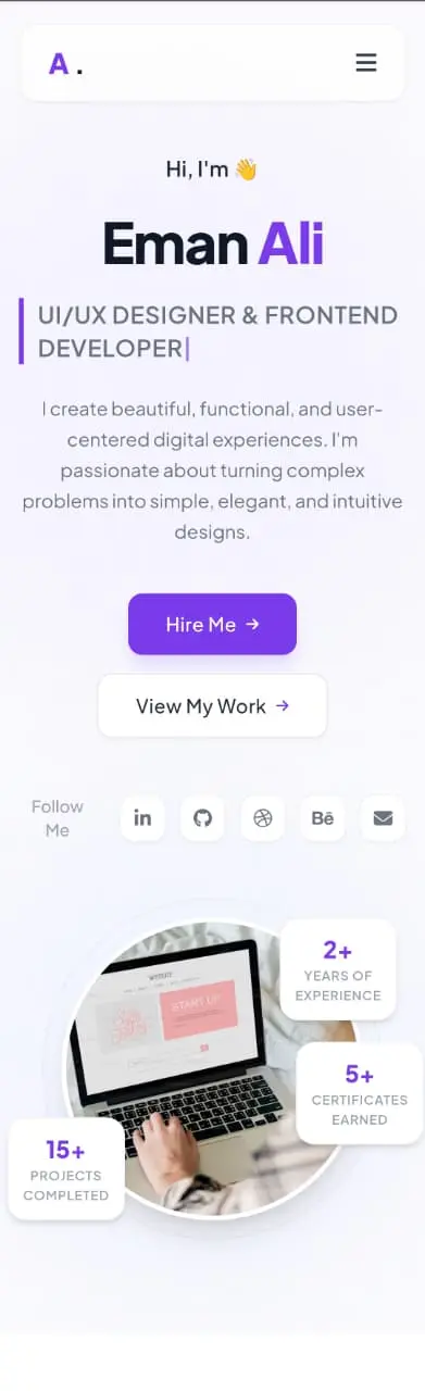 عمل Professional Portfolio and Landing Page