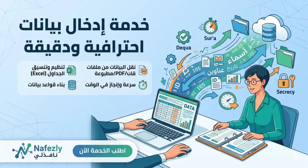 إدخال وتنسيق البيانات على Excel أو المواقع الإلكترونية