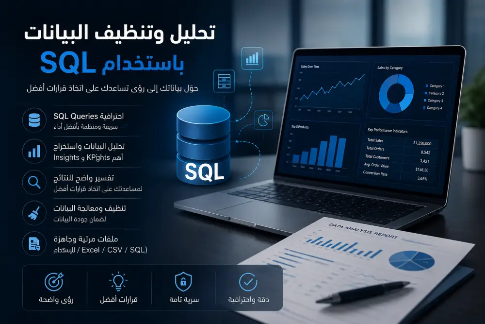 تنظيف وتحليل البيانات بـ SQL مع استخراج Insights وتوصيات عملية