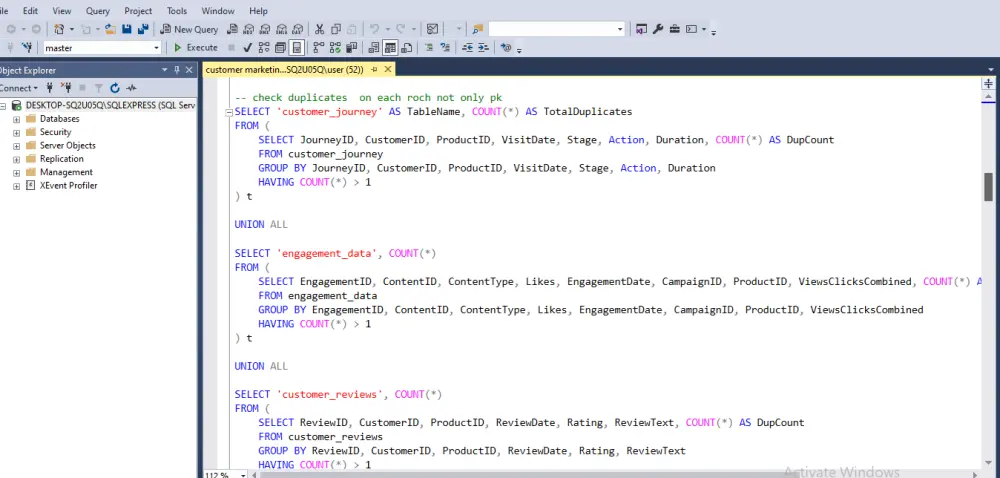 تنظيف وتحليل البيانات بـ SQL مع استخراج Insights وتوصيات عملية