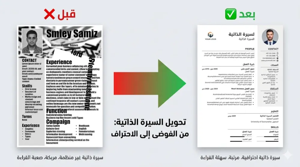سأكتب لك CV احترافي متوافق مع أنظمة ATS