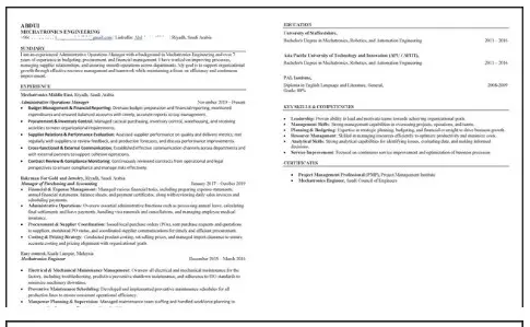 كتابة سيرة ذاتية ( CV ) متوافقة مع ATS