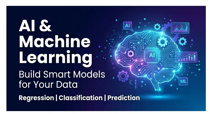 بناء نموذج Machine Learning لتحليل البيانات والتنبؤ (Regression / Classification)