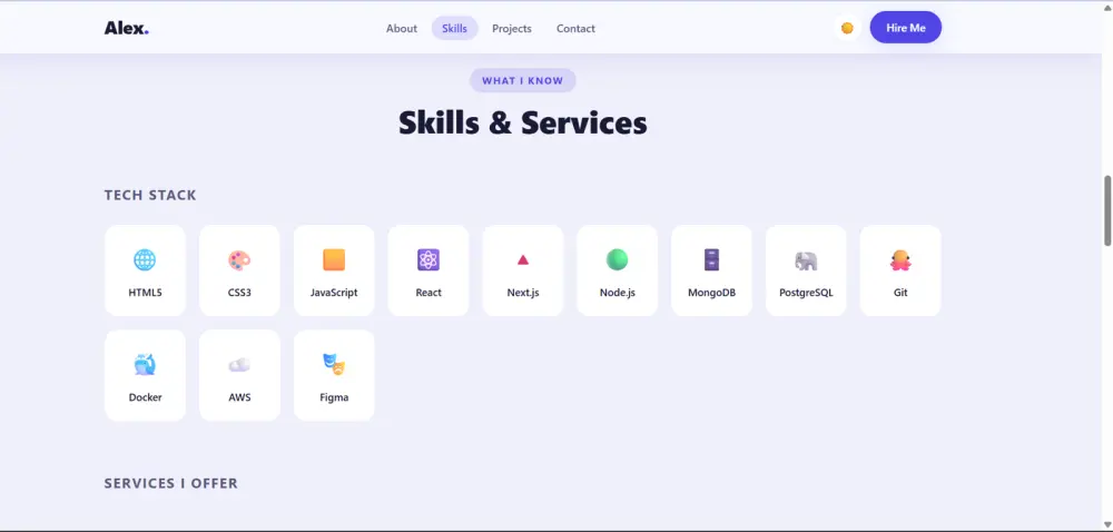 تصميم موقع شخصي (Portfolio) احترافي للمطورين والمستقلين