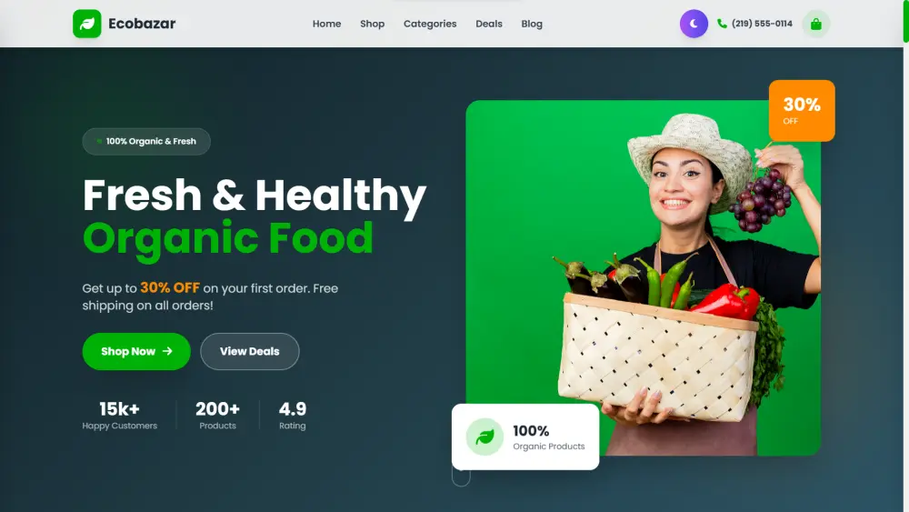 إنشاء موقع كامل بواجهة جذابة باستخدام HTML CSS JS bootstrap