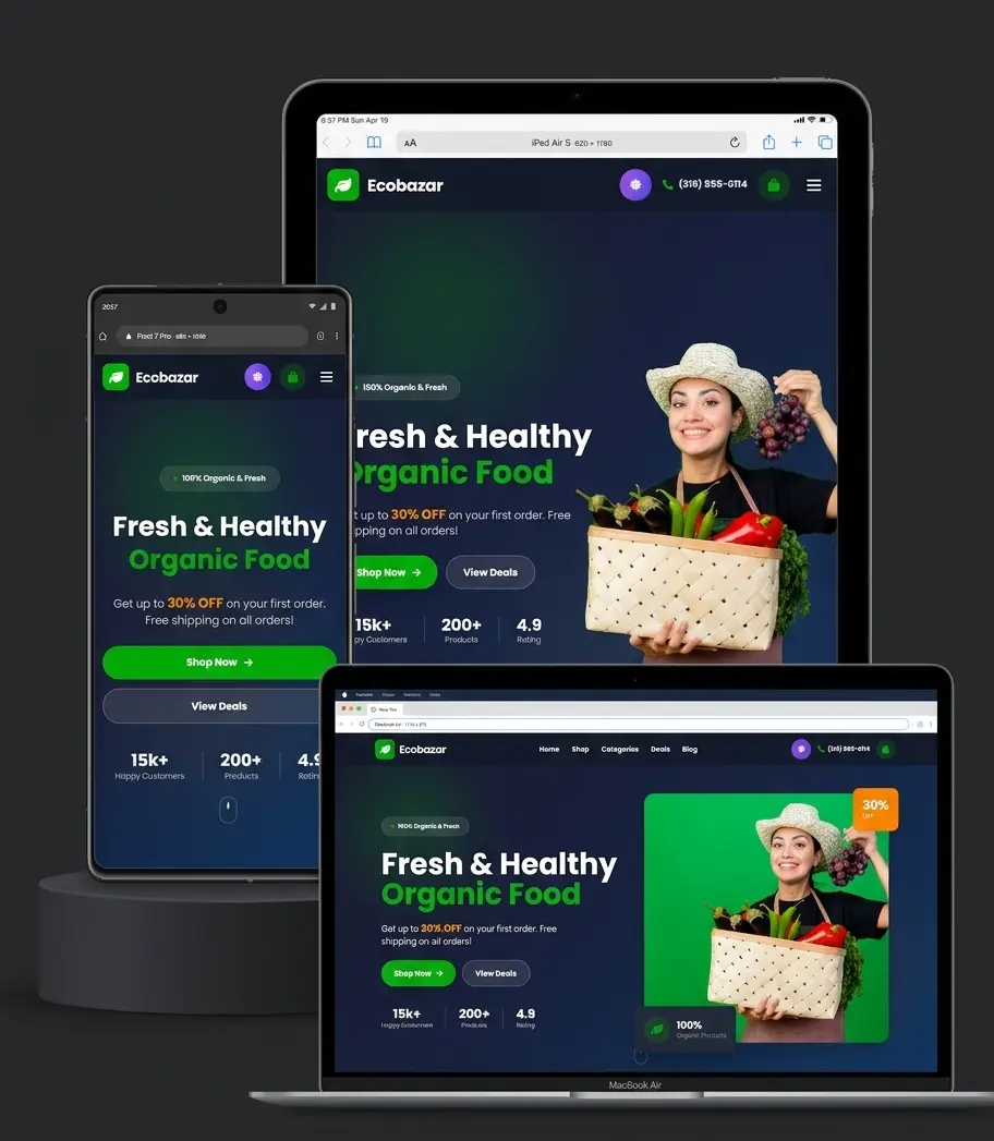 إنشاء موقع كامل بواجهة جذابة باستخدام HTML CSS JS bootstrap