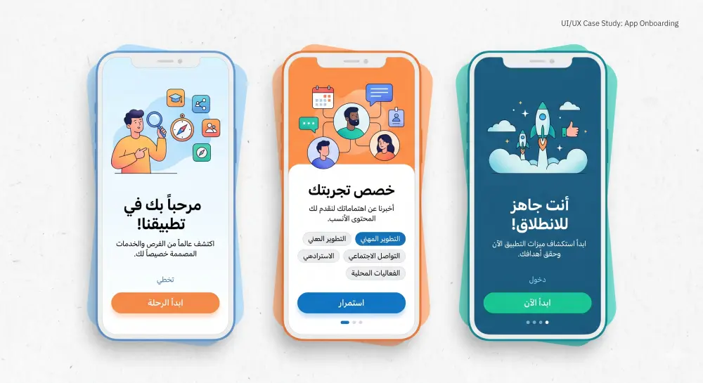 تصميم واجهات Onboarding جذابة لتحسين تجربة المستخدم في تطبيقك