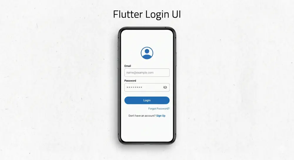 تصميم واجهة تسجيل الدخول (Login UI) باستخدام Flutter