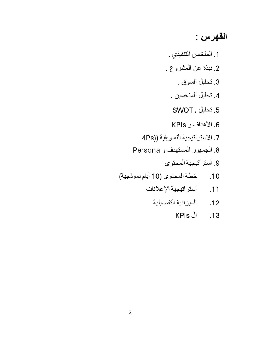 اعداد استراتيجية تسويق رقمي مخصصة لمشروعك