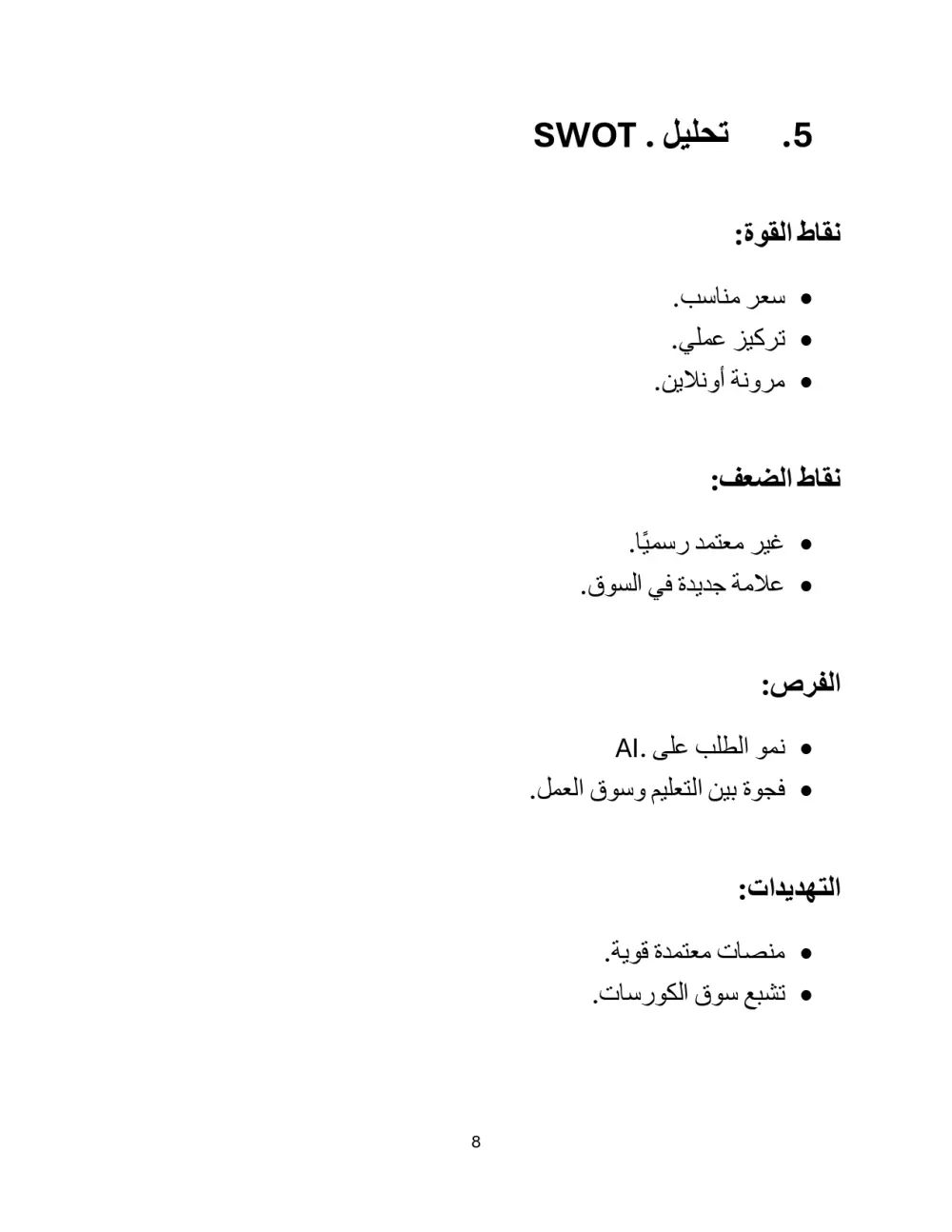 اعداد استراتيجية تسويق رقمي مخصصة لمشروعك