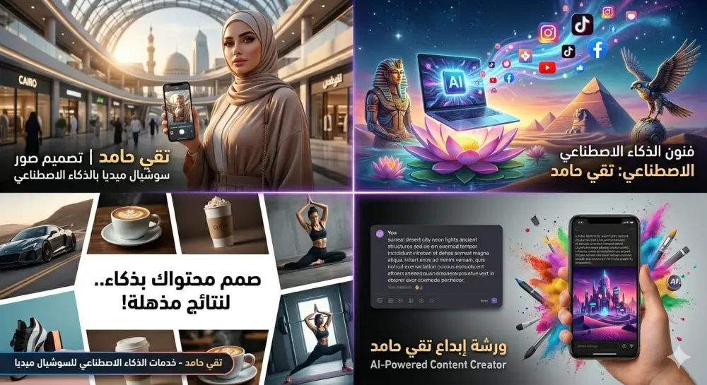 تصميم صور بالذكاء الاصطناعي جاهزة للاستخدام التجاري باحتراف
