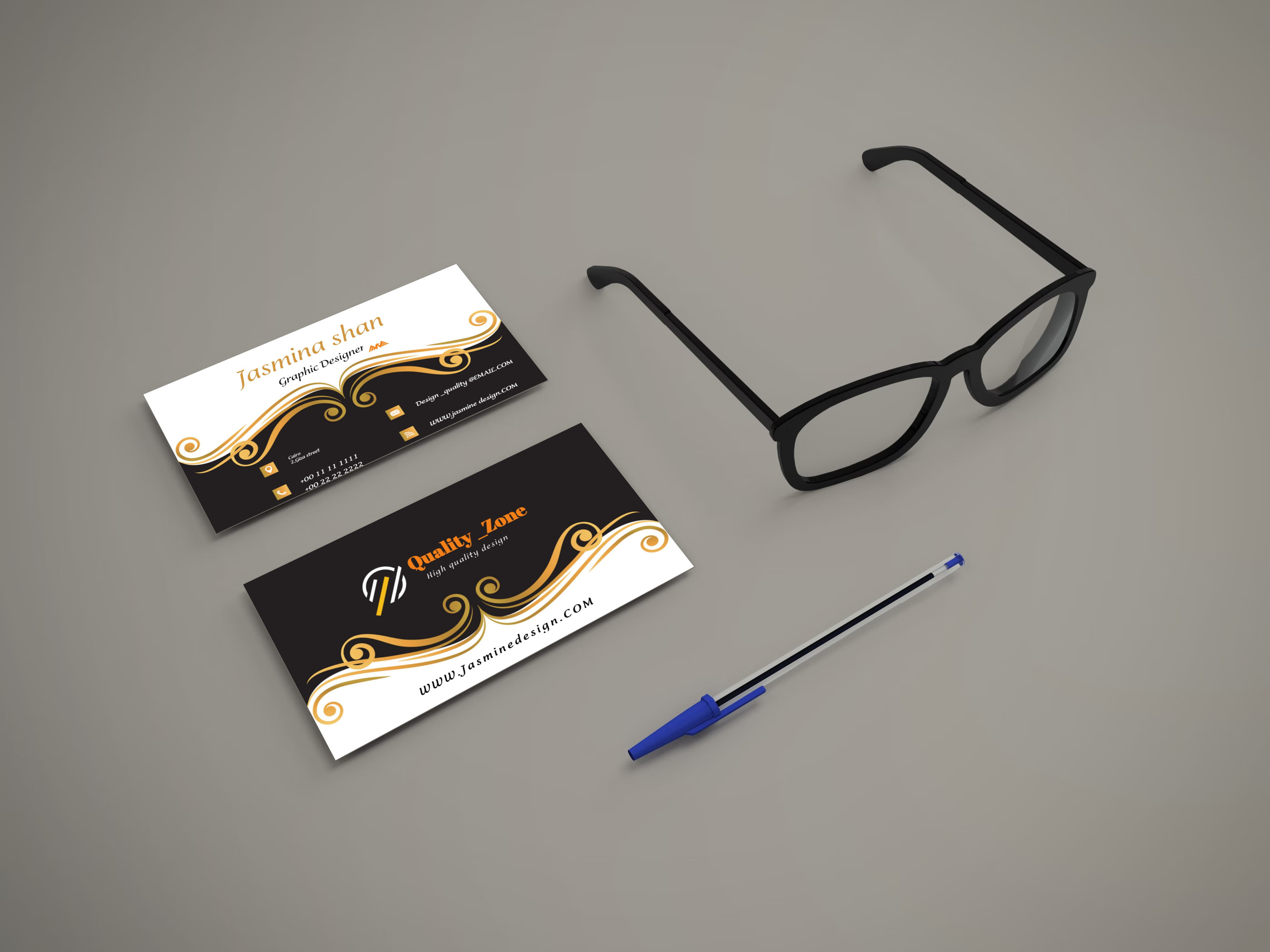 تصميم بطاقات عمل (بيزنس كارد)