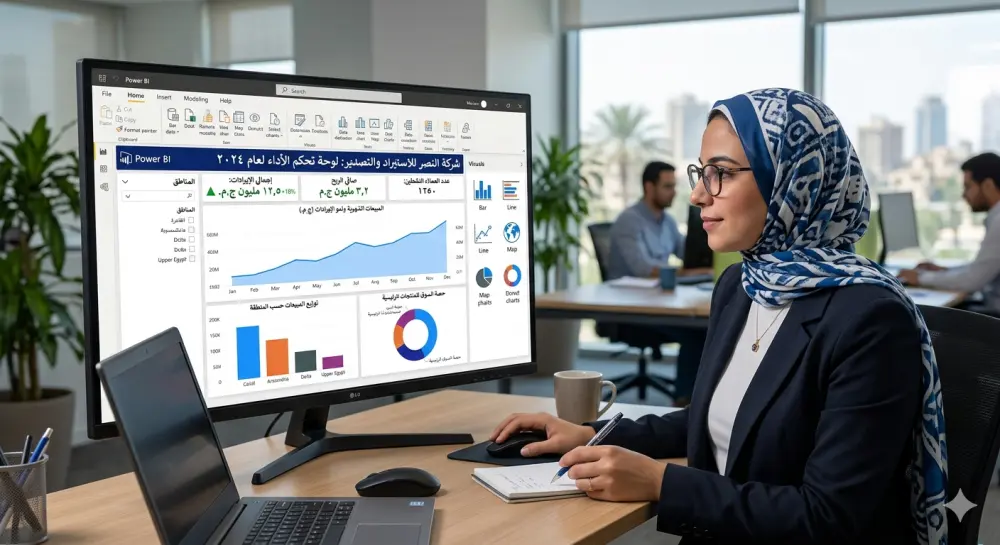 تحويل ملفات Excel إلى داشبورد تفاعلي احترافي باستخدام Power BI